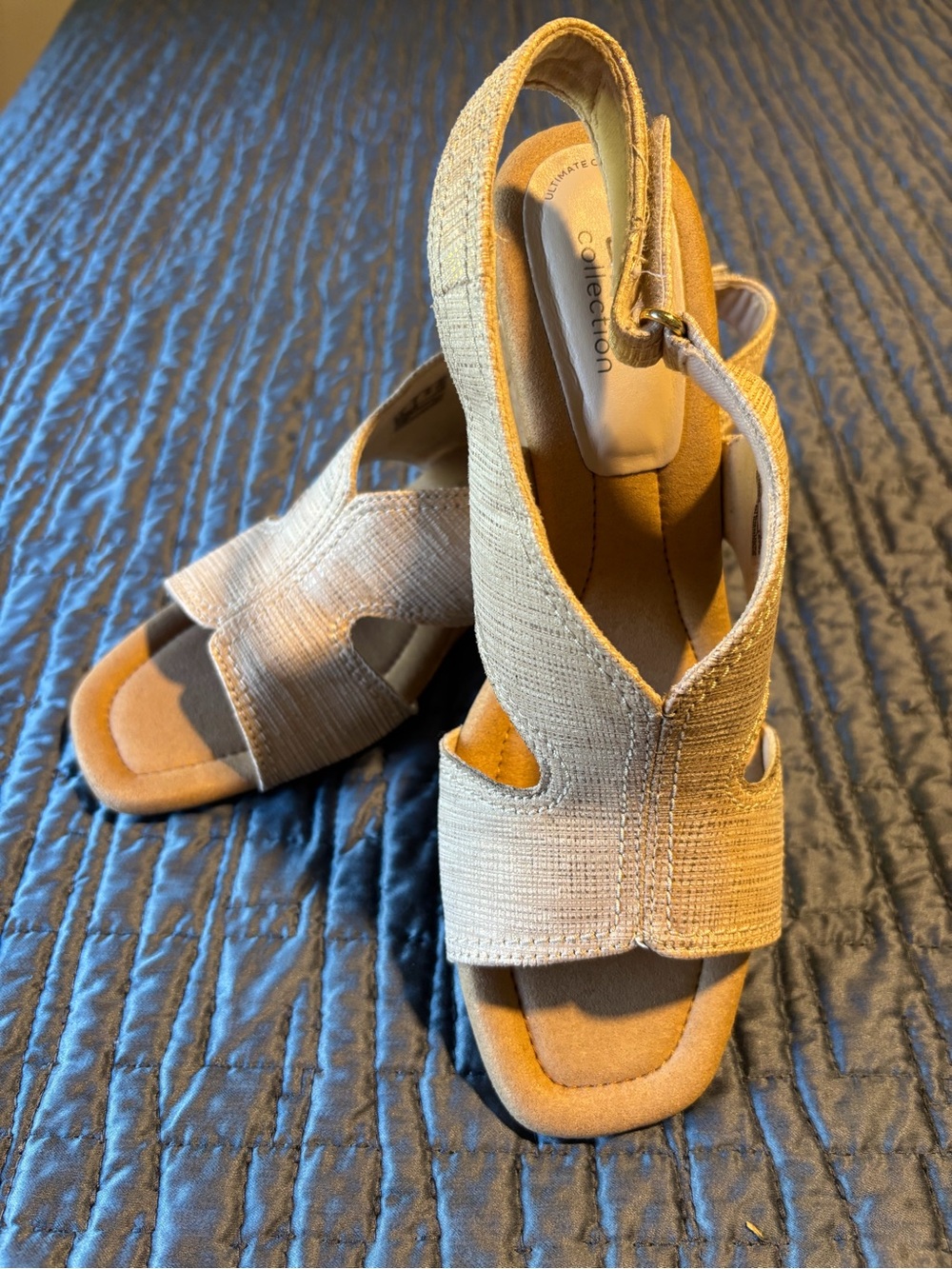 Clark’s Collection Taupe Slingback Sandals for Women